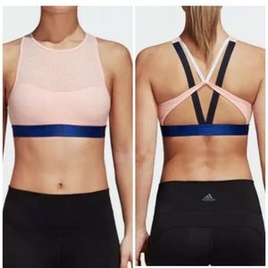 adidas Pink and Blue Sports Bra